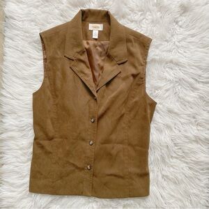 ❌ SOLD! Talbots Brown Vest